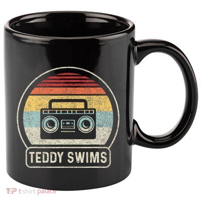 Cassette Tape T.E.D.D.Y Swims 90s Music 11oz C Handle Ceramic Mug