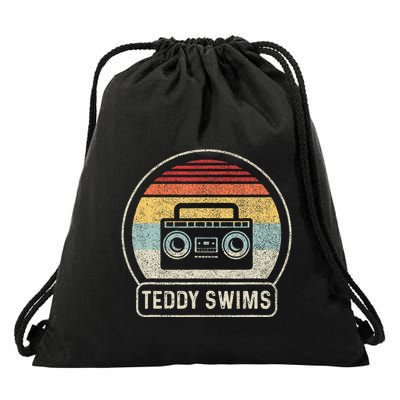 Cassette Tape T.E.D.D.Y Swims 90s Music Drawstring Bag