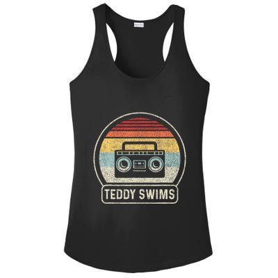 Cassette Tape T.E.D.D.Y Swims 90s Music Ladies PosiCharge Competitor Racerback Tank