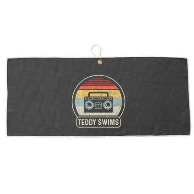 Cassette Tape T.E.D.D.Y Swims 90s Music Large Microfiber Waffle Golf Towel