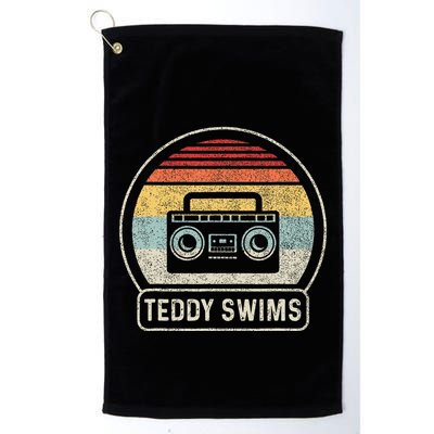 Cassette Tape T.E.D.D.Y Swims 90s Music Golf Towel