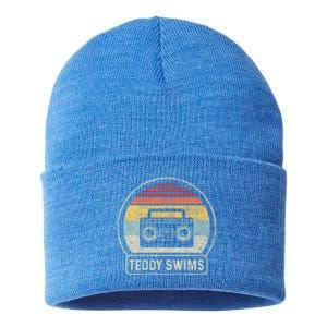 Cassette Tape T.E.D.D.Y Swims 90s Music Sustainable Knit Beanie