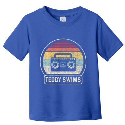 Cassette Tape T.E.D.D.Y Swims 90s Music Toddler T-Shirt