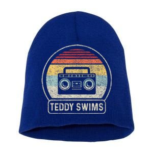 Cassette Tape T.E.D.D.Y Swims 90s Music Short Acrylic Beanie