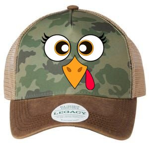 Cute Thanksgiving Turkey Face Turkey Day Legacy Tie Dye Trucker Hat