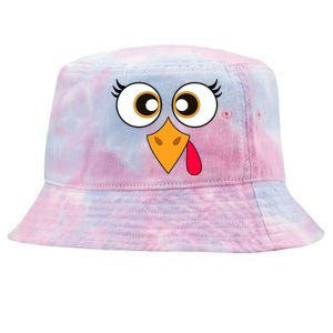 Cute Thanksgiving Turkey Face Turkey Day Tie-Dyed Bucket Hat