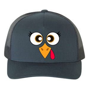 Cute Thanksgiving Turkey Face Turkey Day Yupoong Adult 5-Panel Trucker Hat