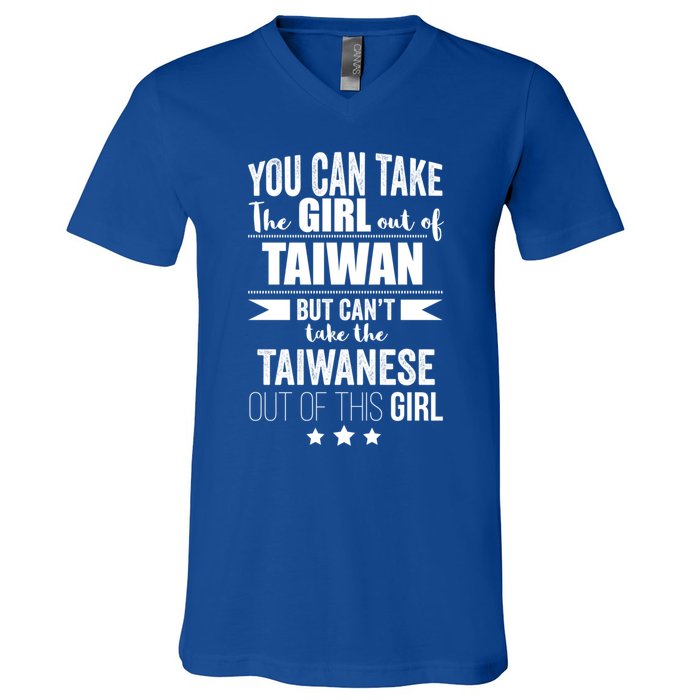 Can Take The Out Of Taiwan Pride Taiwanese Proud Funny Gift V-Neck T-Shirt