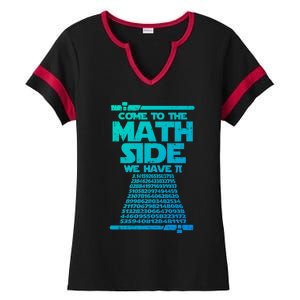 Come To The Math Side We Have Pi Gift 3 14 Day Math Geek Gift Ladies Halftime Notch Neck Tee