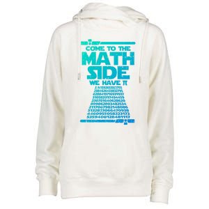 Come To The Math Side We Have Pi Gift 3 14 Day Math Geek Gift Womens Funnel Neck Pullover Hood