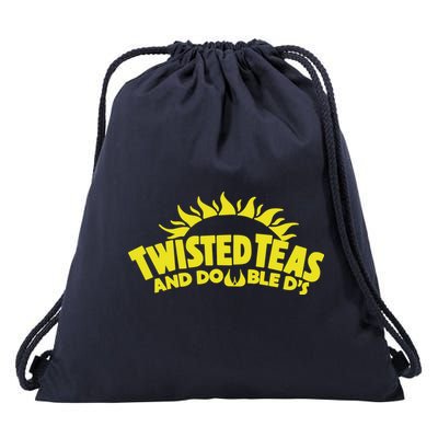 Cool Twisted Teas And Double Ds Drawstring Bag