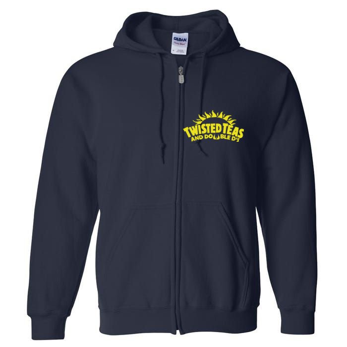 Cool Twisted Teas And Double Ds Full Zip Hoodie