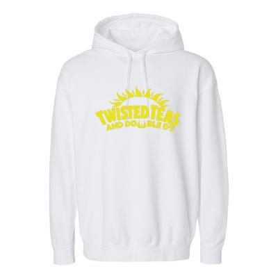 Cool Twisted Teas And Double Ds Garment-Dyed Fleece Hoodie