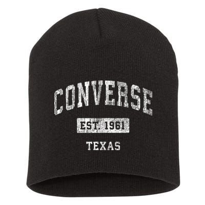 C.O.N.V.E.R.S.E Texas Tx Vintage Short Acrylic Beanie