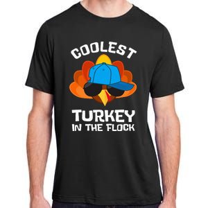 Coolest Turkey  Thanksgiving  Turkey Adult ChromaSoft Performance T-Shirt