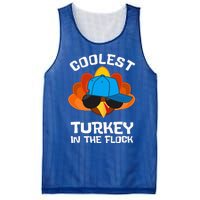 Coolest Turkey  Thanksgiving  Turkey Mesh Reversible Basketball Jersey Tank