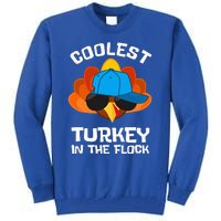 Coolest Turkey  Thanksgiving  Turkey Tall Sweatshirt