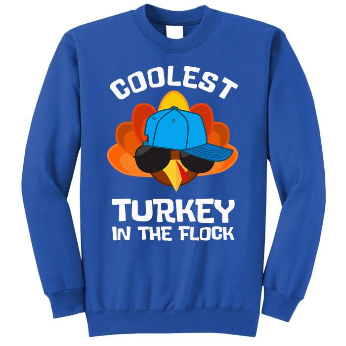 Coolest Turkey  Thanksgiving  Turkey Tall Sweatshirt