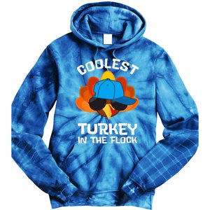 Coolest Turkey  Thanksgiving  Turkey Tie Dye Hoodie