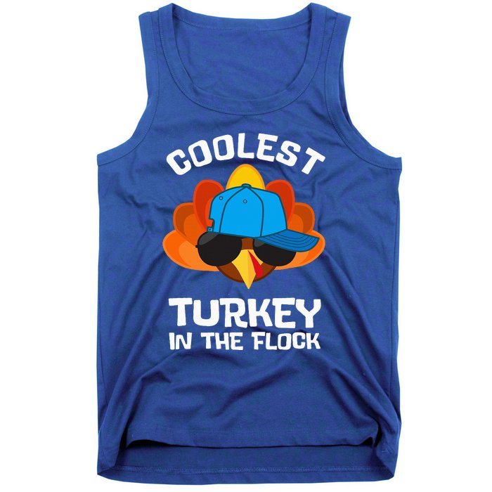 Coolest Turkey  Thanksgiving  Turkey Tank Top