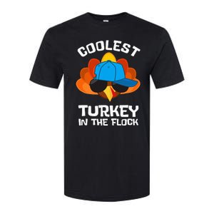 Coolest Turkey  Thanksgiving  Turkey Softstyle CVC T-Shirt