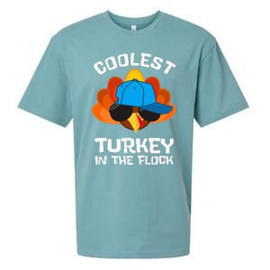 Coolest Turkey  Thanksgiving  Turkey Sueded Cloud Jersey T-Shirt