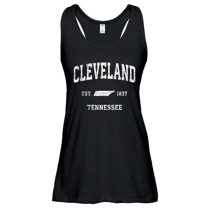 Cleveland Tennessee Tn Vintage Sports Ladies Essential Flowy Tank