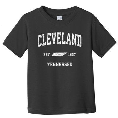 Cleveland Tennessee Tn Vintage Sports Toddler T-Shirt