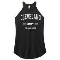 Cleveland Tennessee Tn Vintage Sports Women's Perfect Tri Rocker Tank