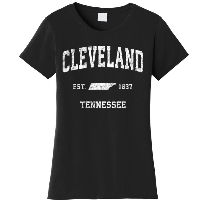 Cleveland Tennessee Tn Vintage Sports Women's T-Shirt