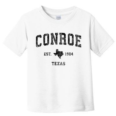 Conroe Texas Tx Vintage Athletic Sports Design Toddler T-Shirt
