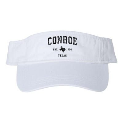 Conroe Texas Tx Vintage Athletic Sports Design Visor