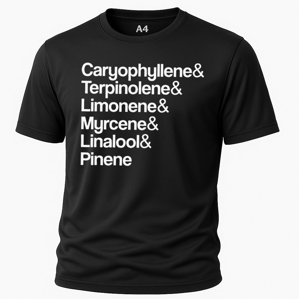 Cannabis Terpenes Terps List Marijuana Smoker Toker 420 Weed Performance Shirt
