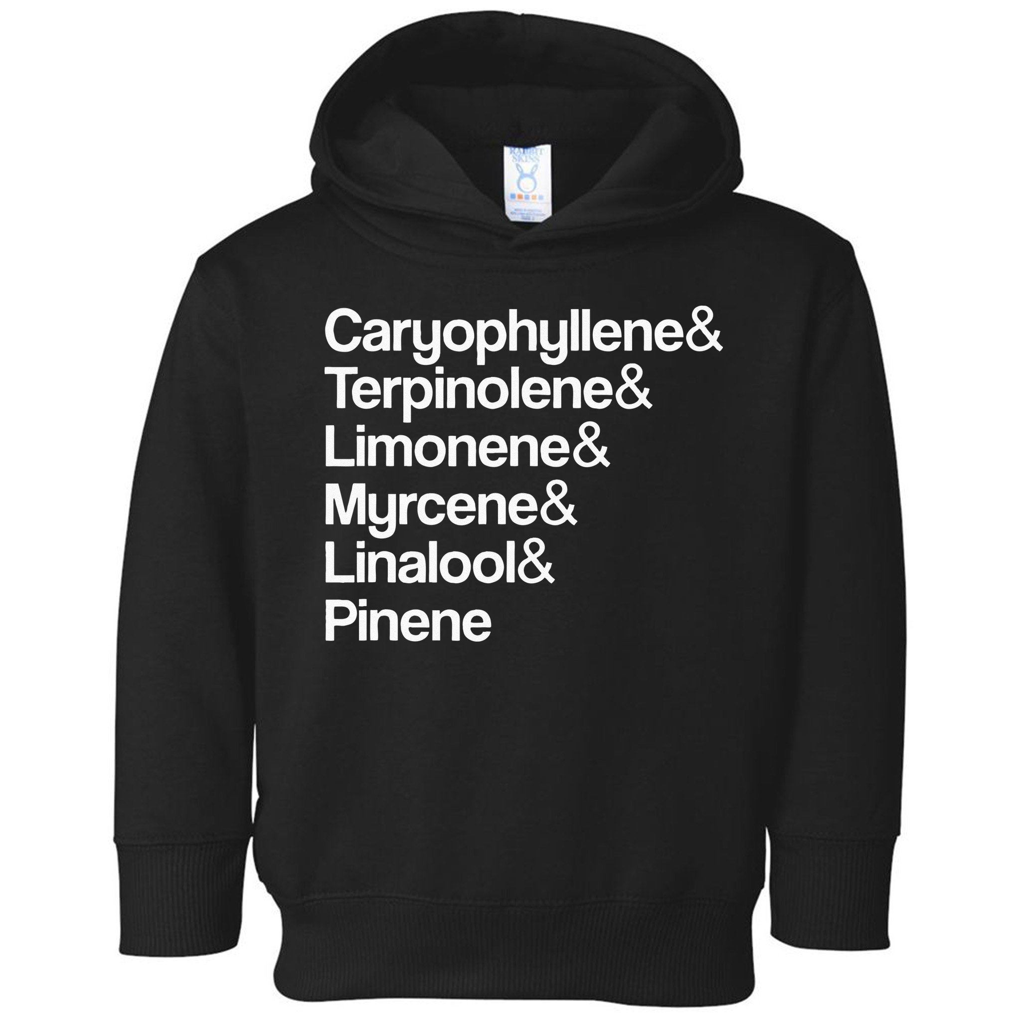 Cannabis Terpenes Terps List Marijuana Smoker Toker 420 Weed Toddler Hoodie