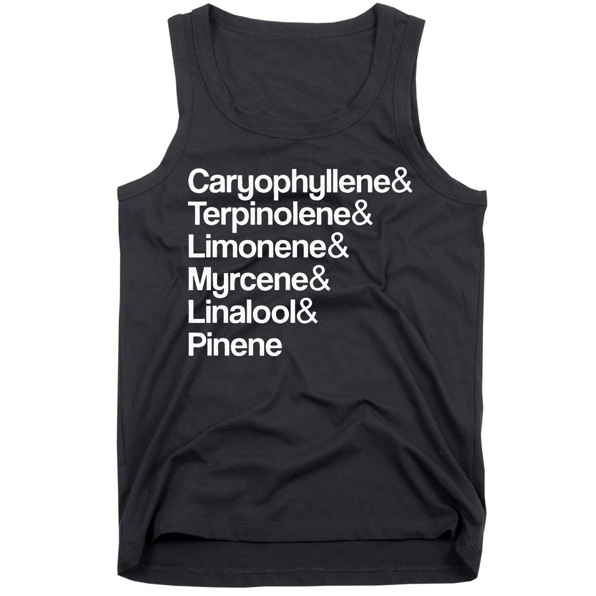 Cannabis Terpenes Terps List Marijuana Smoker Toker 420 Weed Tank Top