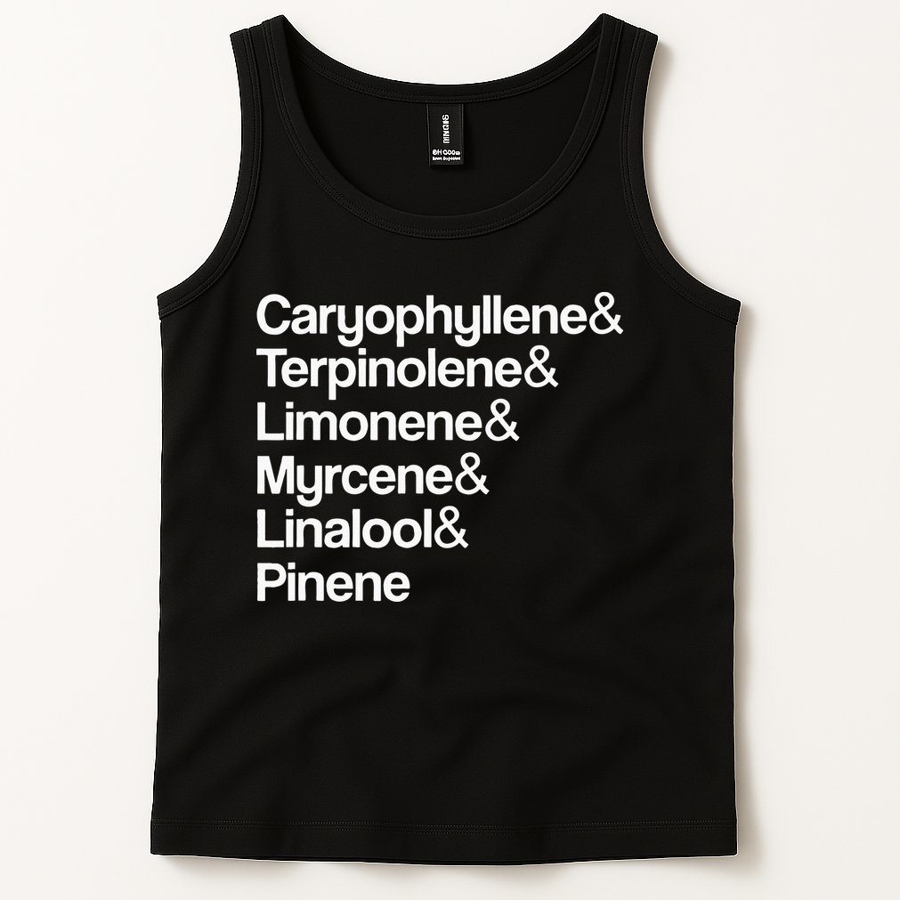 Cannabis Terpenes Terps List Marijuana Smoker Toker 420 Weed Tank Top