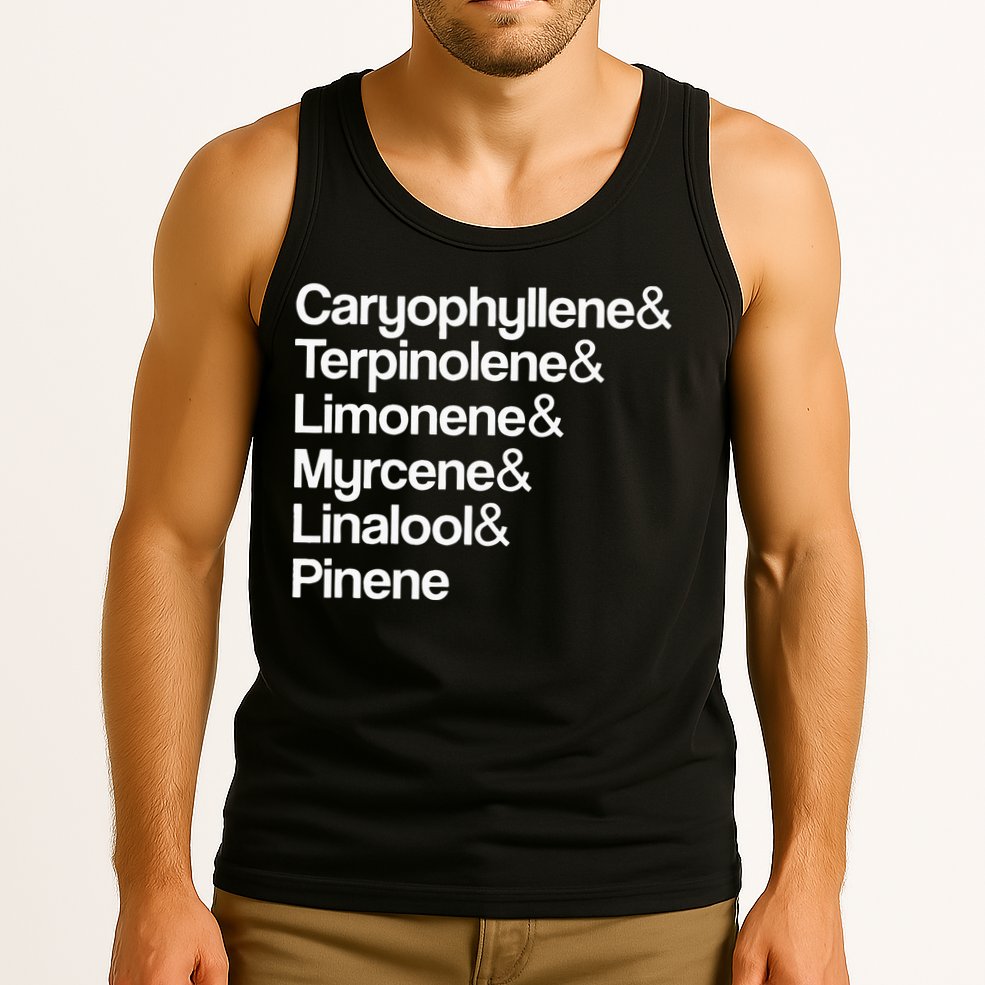 Cannabis Terpenes Terps List Marijuana Smoker Toker 420 Weed Tank Top