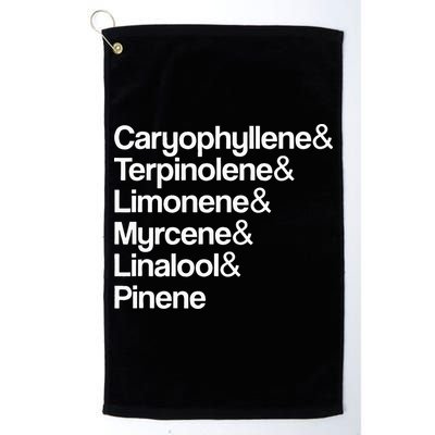 Cannabis Terpenes Terps List Marijuana Smoker Toker 420 Weed Golf Towel