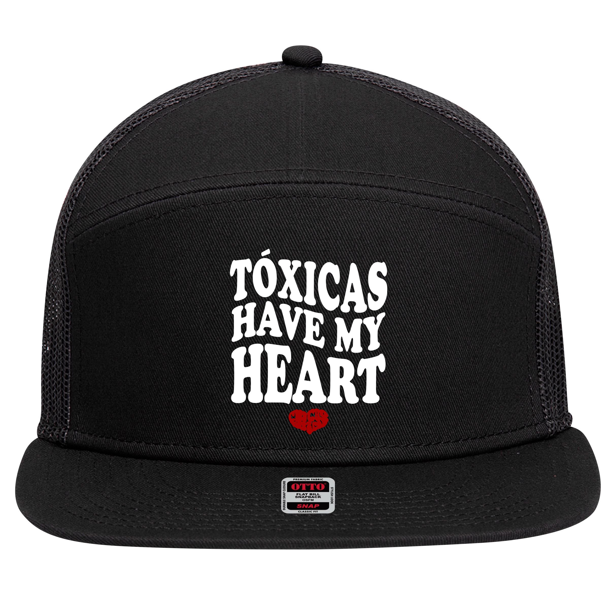 Chicos Toxicos TóXicas Have My Heart 7 Panel Mesh Trucker Snapback Hat