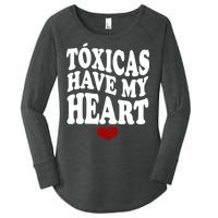 Chicos Toxicos TóXicas Have My Heart Women's Perfect Tri Tunic Long Sleeve Shirt