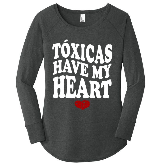 Chicos Toxicos TóXicas Have My Heart Women's Perfect Tri Tunic Long Sleeve Shirt