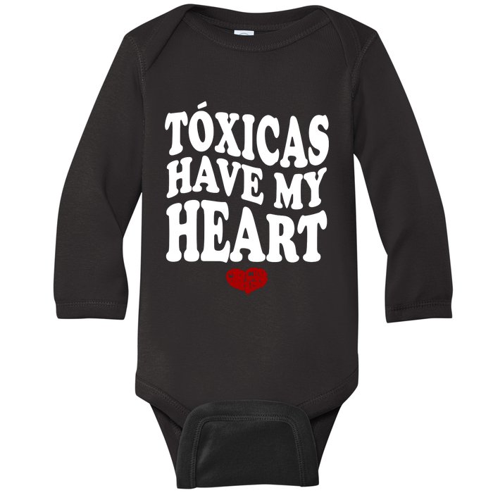 Chicos Toxicos TóXicas Have My Heart Baby Long Sleeve Bodysuit