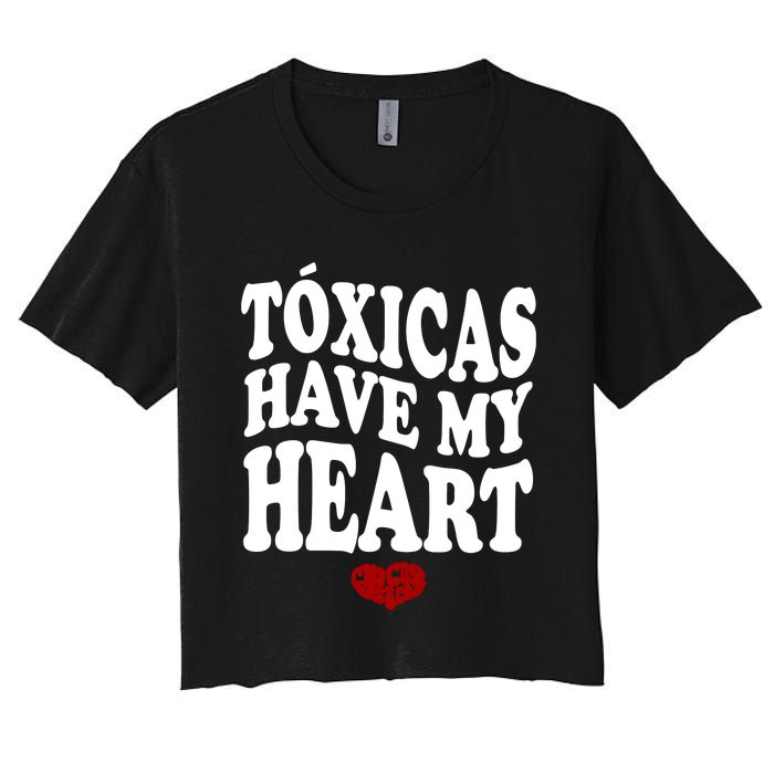 Chicos Toxicos TóXicas Have My Heart Women's Crop Top Tee