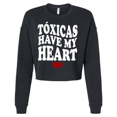 Chicos Toxicos TóXicas Have My Heart Cropped Pullover Crew