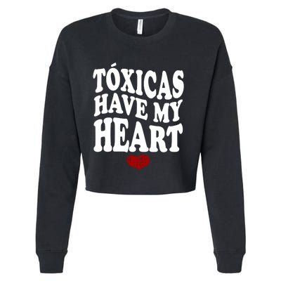 Chicos Toxicos TóXicas Have My Heart Cropped Pullover Crew