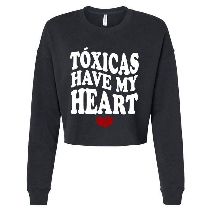 Chicos Toxicos TóXicas Have My Heart Cropped Pullover Crew