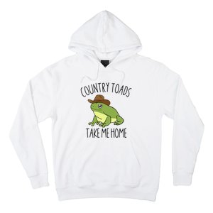 Country Toad Take Me Home Funny Toad Cowboy Hat Hoodie