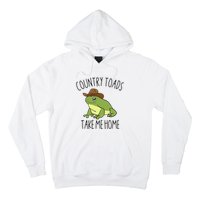 Country Toad Take Me Home Funny Toad Cowboy Hat Hoodie