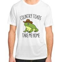 Country Toad Take Me Home Funny Toad Cowboy Hat Adult ChromaSoft Performance T-Shirt