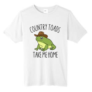 Country Toad Take Me Home Funny Toad Cowboy Hat Tall Fusion ChromaSoft Performance T-Shirt